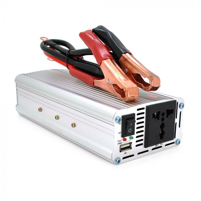 
					Інвертор напруги Himastar2000W (DC:800W), 12/220 з апроксимованою синусоїдою, 1 універсальна розетка, 1*USB (DC:5V/2.4A), клеми+затискачі, Q20