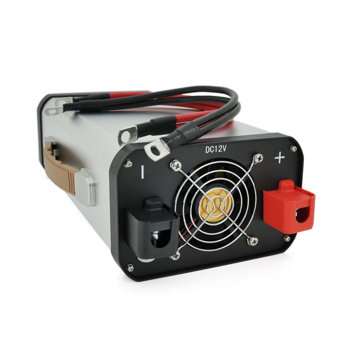 
					Інвертор напруги AEV10000W, 12/220V з апроксимованою синусоїдою, 2 універсальні розетки, 2*USB (DC:5V/2.4A), клемні дроти, BOX