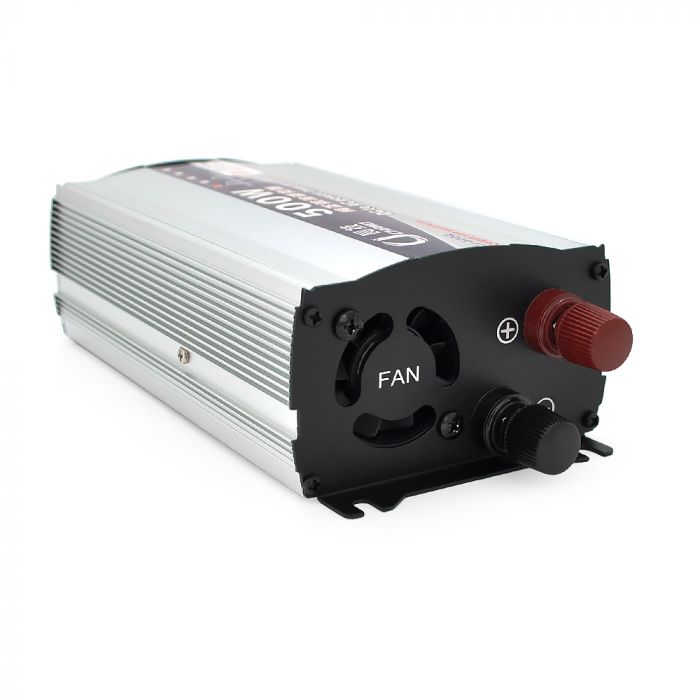 
					Інвертор напруги CJ-500Q (DC:250W), 12/220V з апроксимованою синусоїдою, 1 універсальна розетка, крокодили, BOX