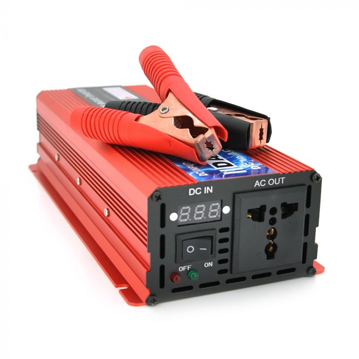 
					Інвертор напруги DA-2200M (DC:1100W), 12/220V з апроксимованою синусоїдою, 1 універсальна розетка, клемні дроти, Q10