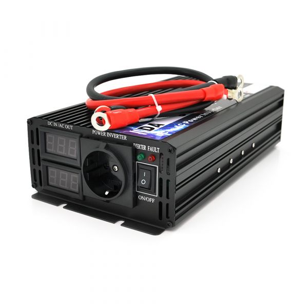 
					Інвертор напруги DA-4000Q (DC:2000W), 12/220V з апроксимованою синусоїдою, 1Shuko, клемні дроти, Q6