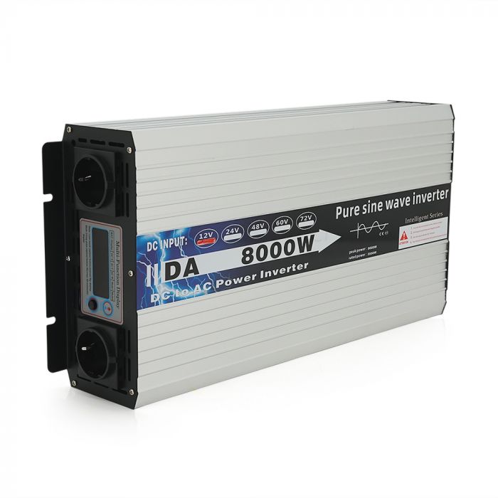 
					Інвертор напруги DA-8000Q (DC:4000W), 12/220V з правильною синусоїдою, 2 Shuko, клемні дроти, LED, Q2