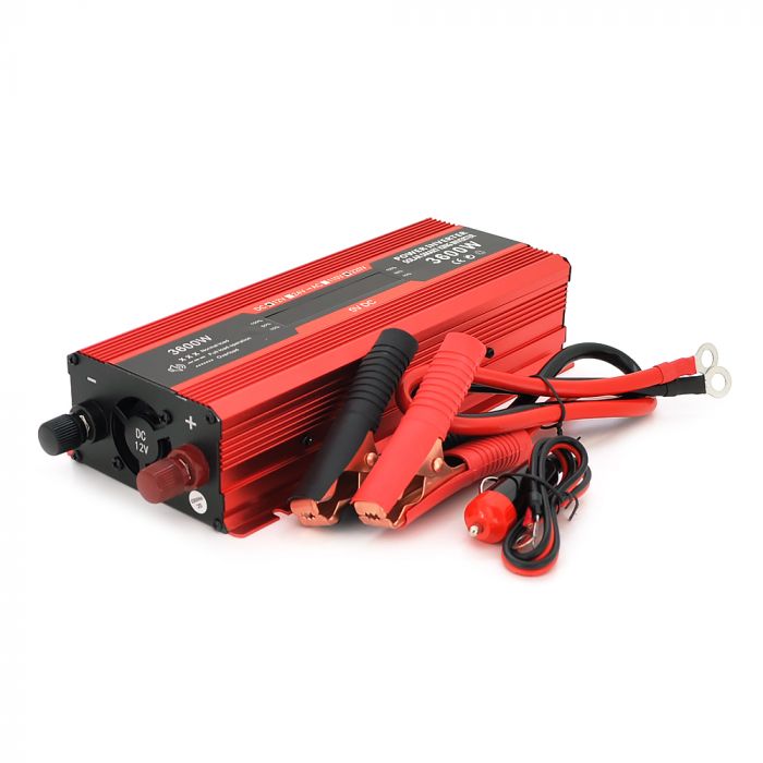 
					Інвертор напруги Voltronic, 3600W(1800W), 12/220V, з апроксимованою синусоїдою, 1 універсальна розетка, 1 USB, крокодили, BOX