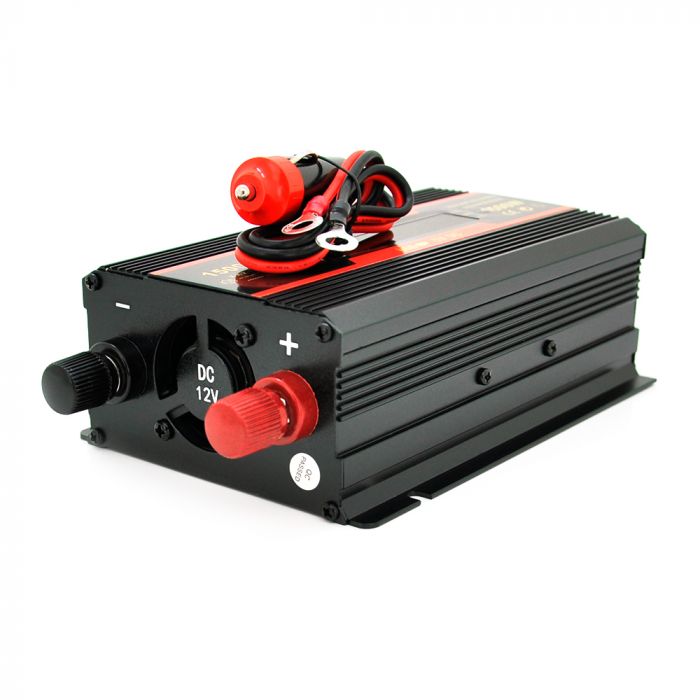 
					Інвертор напруги CARMAER1500W, 12/220V з апроксимованою синусоїдою, 1Shuko, 2*USB (DC:5V/2A), крокодили+ прикурювач, Q20