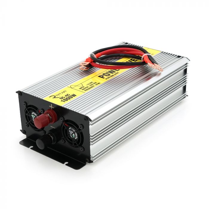 
					Інвертор напруги RITAR RSC-1000, 12V/220V, 1000W з правільною синусоїдою, 2xShuko, 1xUSB, клемні дроти, BOX, Q4