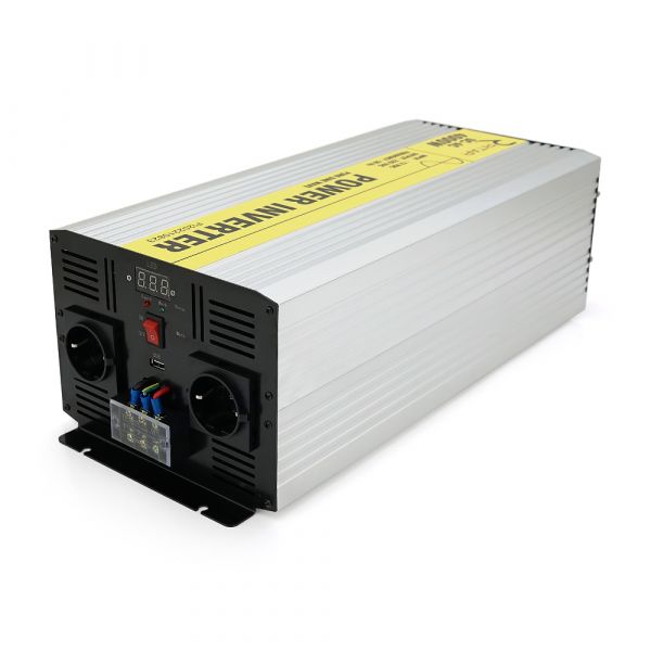 
					Інвертор напруги RITAR RSC-4000, 12V/220V, 4000W з правільною синусоїдою, 2xShuko, 1xUSB, клемні дроти, клемні колодки, BOX, Q2