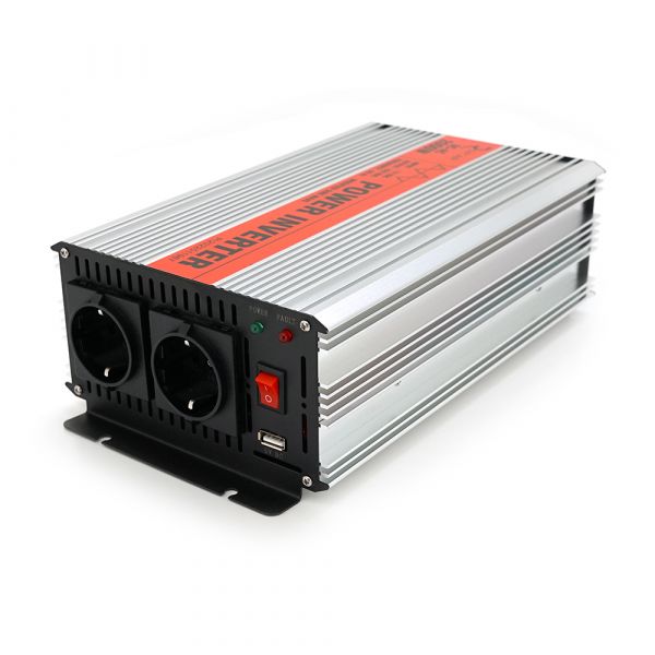 
					Інвертор напруги RITAR RSX-2000, 12V/220V, 2000W з апроксимувати синусоїдою, 2xShuko, 1xUSB, клемні дроти, BOX, Q6