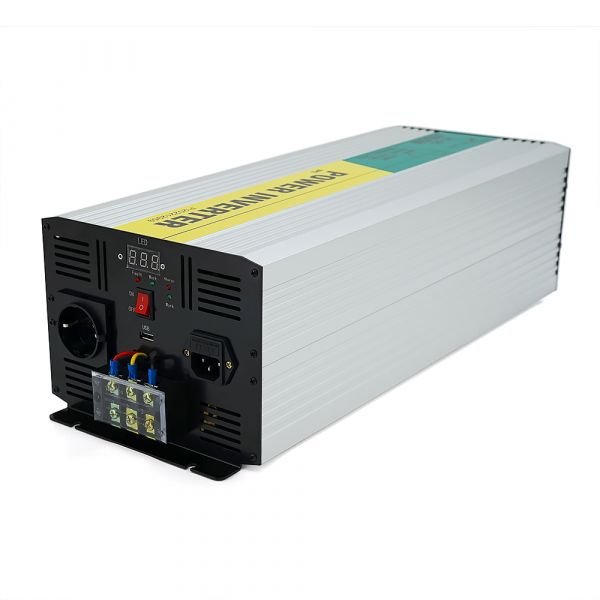 
					Інвертор напруги RITAR RSCU-4000, 12V/220V, 4000W з правільною синусоїдою, вбудований зарядний пристрій, 1xShuko, 1xUSB, клемні колодки, BOX, Q2