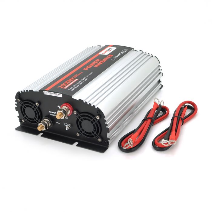 
					Інвертор напруги Carspa-2000-122 (2000Вт), 12/220V, approximated, 2Shuko, USB, клеми, Box Q4