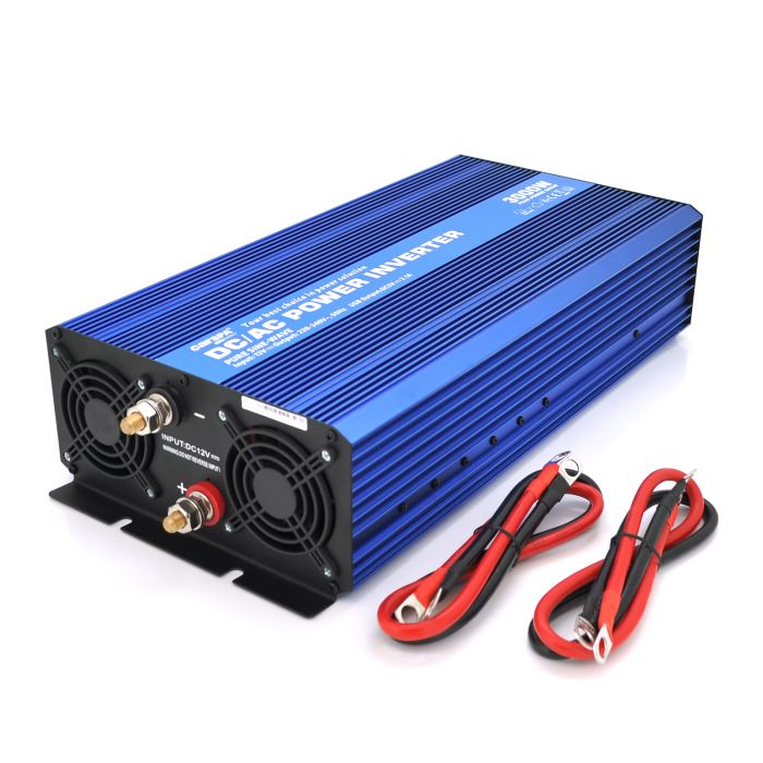 
					Інвертор напруги Carspa-SINUS P3000-122  (3000Вт), 12/220V, 2xShuko, 1USB, клеми, Box Q2