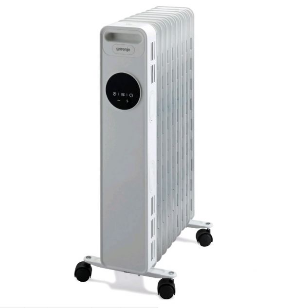 Обігрівач масляний Gorenje OR2000E до 15м2 2000W/10A 64×39.3×28см 9,7кг електронне керування