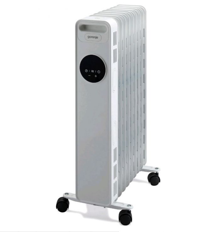 Обігрівач масляний Gorenje OR2000E до 15м2 2000W/10A 64×39.3×28см 9,7кг електронне керування