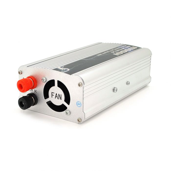 
					Інвертор напруги PI 1000ВА(600Вт), 12/220V, approximated, 1 універсальна розетка, клем + крокодили