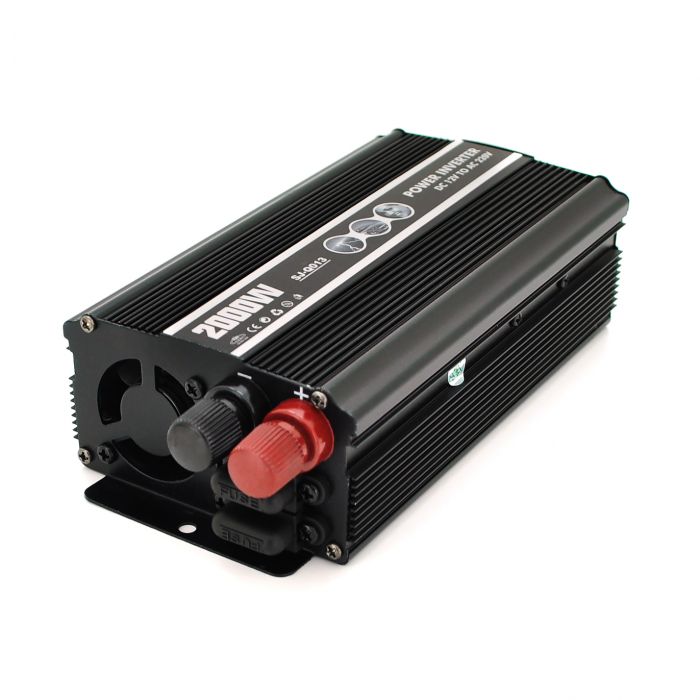 
					Інвертор напруги PI 2000ВА(1200Вт), 12/220V, approximated, 1 універсальна розетка, клем + крокодили