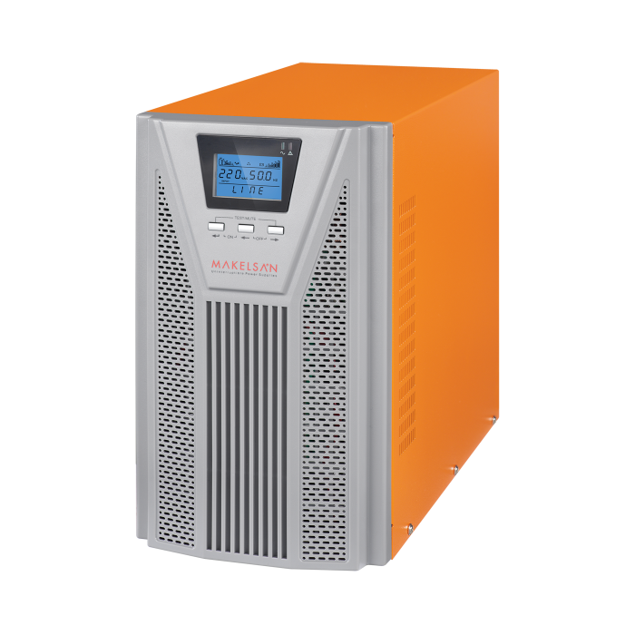 
					ДБЖ з правильною синусоїдою ONLINE MAKELSAN PowerPack Se-3kVA-LCD, 3000VA (2700Вт), 72В, Вбудована батарея 12V 7Ah х 6 шт,  (464*191*335), 34кг, Q1