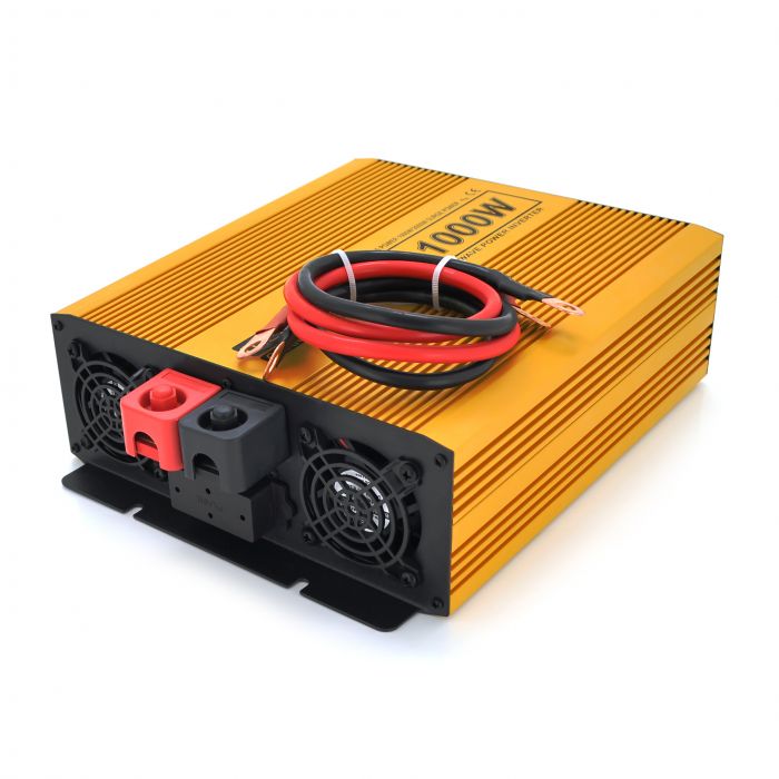 
					Інвертор напруги Mexxsun MXSPSW-1000, 12V/220V, 1000W з правильною синусоїдою, 2 Shuko, клемні дроти, Q4
