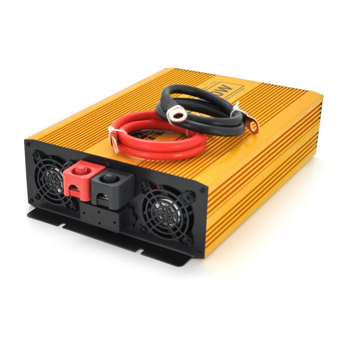 
					Інвертор напруги Mexxsun MXSPSW-2000, 12V/220V, 2000W з правильною синусоїдою, 2 Shuko, клемні дроти, Q2