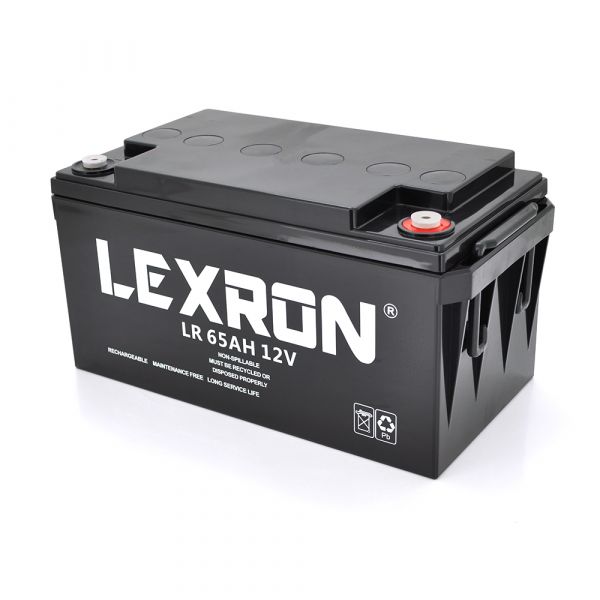 
					Акумуляторна батарея Lexron LR-12-65 12V 65 Ah (348 x 167 x 178) 21kg