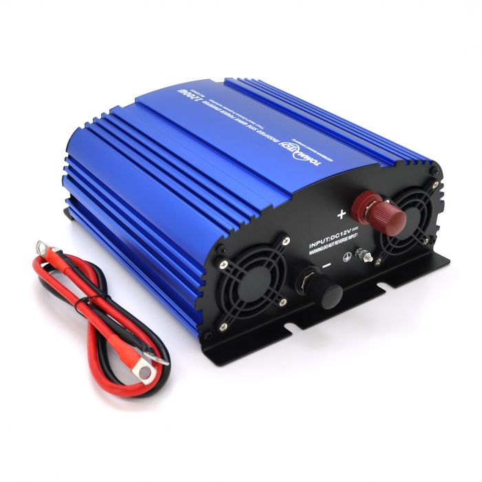 
					Інвертор напруги Tommatech MS-1200, 12V/220V, 1200W з апроксимованою синусоїдою, 2Shuko, USB, клемні дроти, 2 запобіжники, Q4