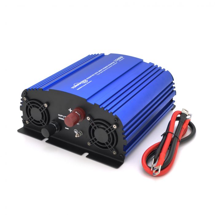 
					Інвертор напруги Tommatech MS-1500, 12V/220V, 1500W з апроксимованою синусоїдою, 2Shuko, USB, клемні дроти, 6 запобіжників, Q4