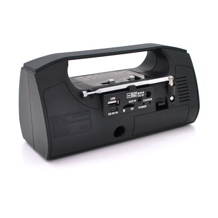 
					Радіо з ліхтариком FP-9011BT, FM/AM/SW радіо, Входи: TFcard, USB, MP3-плеєр, Wireless speaker, Box