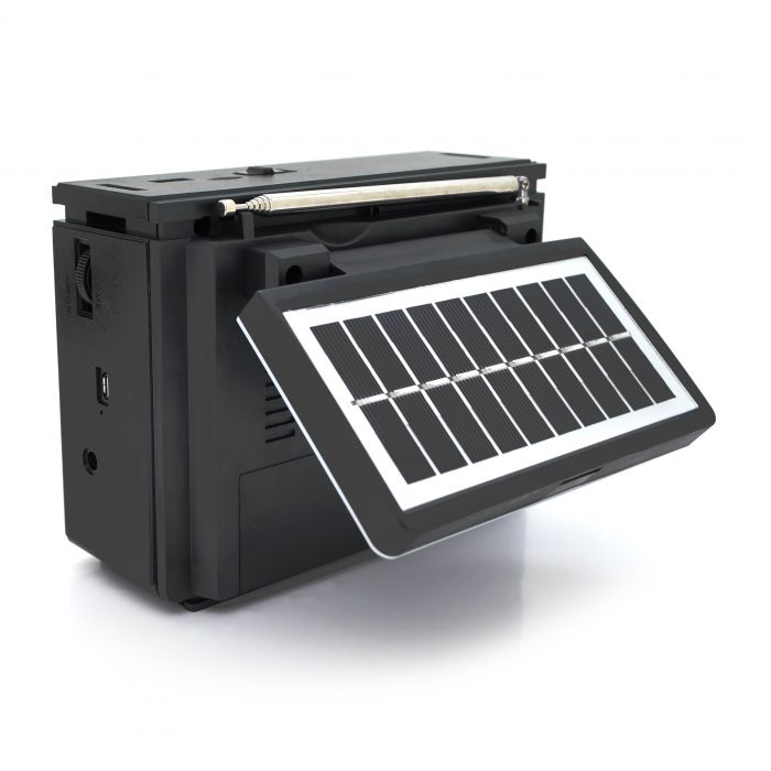 
					Радіо з ліхтариком NS-S2032-S, FM/AM/SW радіо+Solar, Входи: TFcard, USB, Bluetooth, Mix color, Box