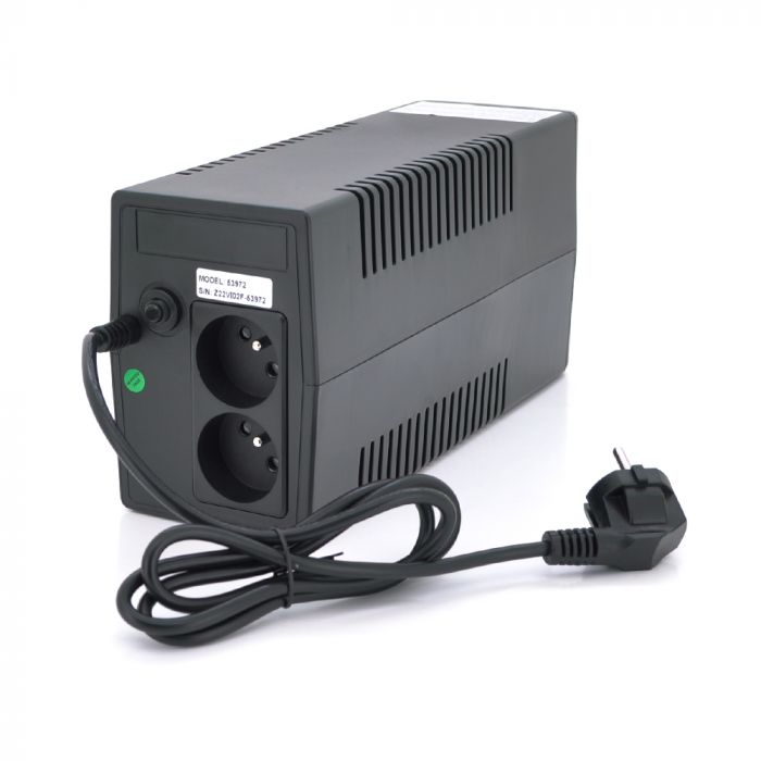 
					ДБЖ Qoltec QLT1000 (600W) Proxima-L, LED, AVR, 3st, 2xSCHUKO socket, 1x12V9Ah, metal Case