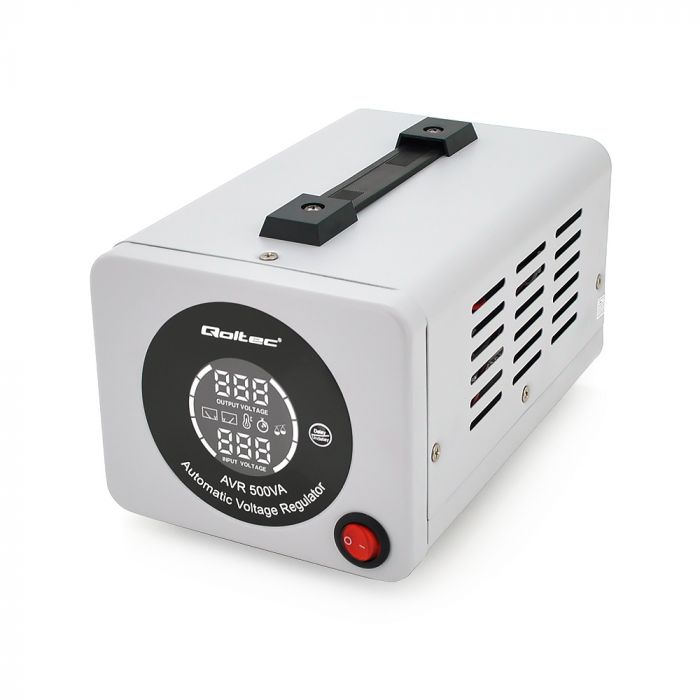 
					Стабілізатор Qoltec AVR-500VA, аналогова індикація, 400W, 1 schuko, Q6