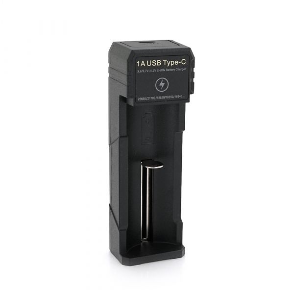 
					Зарядний пристрій Yonii 18650/26650/21700/18340, 4.2V/1000mAh, живлення від USB/Type-C, Q 300