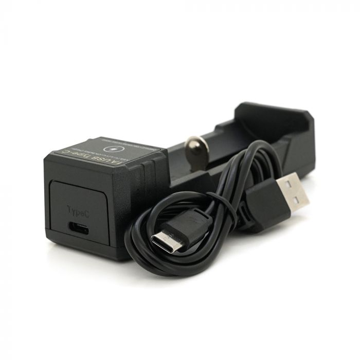 
					Зарядний пристрій Yonii 18650/26650/21700/18340, 4.2V/1000mAh, живлення від USB/Type-C, Q 300