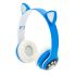 
					Бездротові навушники Bluetooth Cat Ear VZV-28M Led, Blue