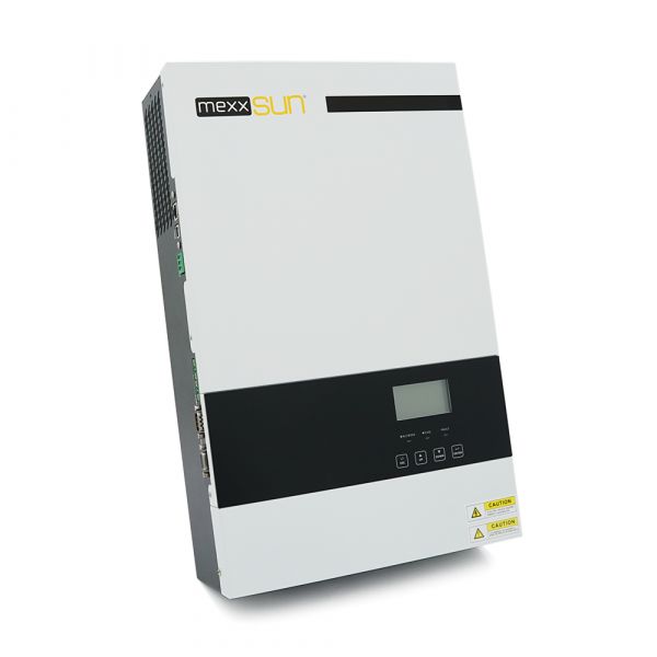 
					Гібридний інвертор MEXXSUN VMII PRO 3,0KW, 3000VA/3000w , 24V, струм заряду 0-80A, 160-275V, МРРТ120-450 (100А, 500 Vdc)