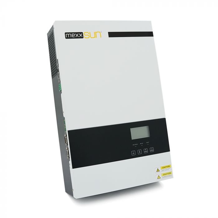
					Гібридний інвертор MEXXSUN VMII PRO 3,0KW, 3000VA/3000w , 24V, струм заряду 0-80A, 160-275V, МРРТ120-450 (100А, 500 Vdc)