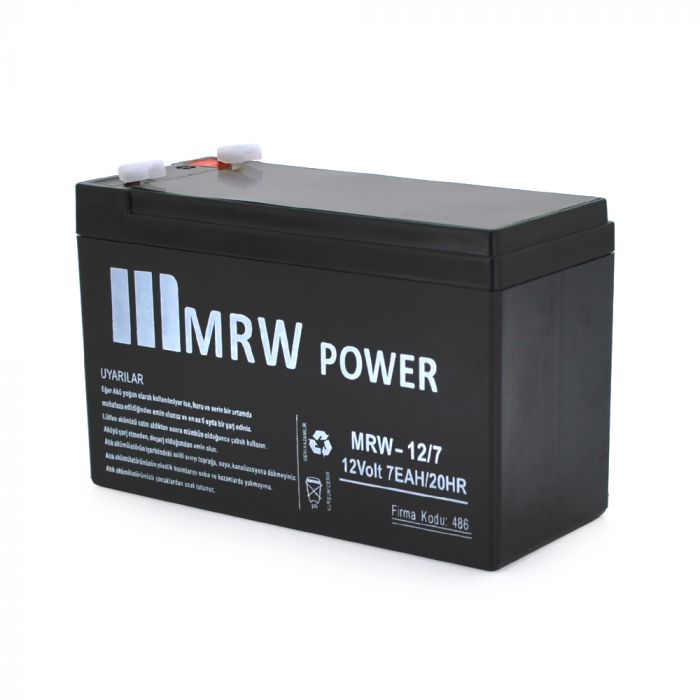 
					Акумуляторна батарея Mervesan MRW-12/7L 12 V 7Ah (Real 5.5Ah) ( 150 x 65 x  95 (100) ) BLACK (1.65kg) Q8/672