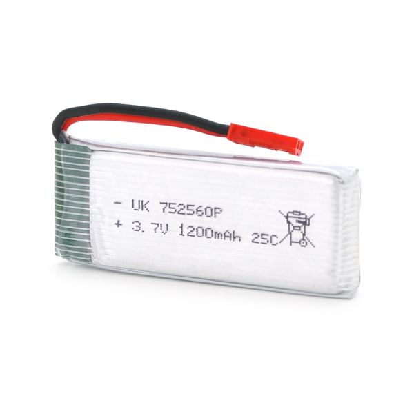 
					Акумулятор 7,5*25*60P 25C, 3.7V (1200mAh), 2 контакти