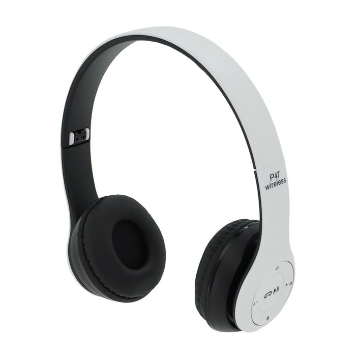 
					Бездротові навушники Bluetooth P47 Led, Black/White