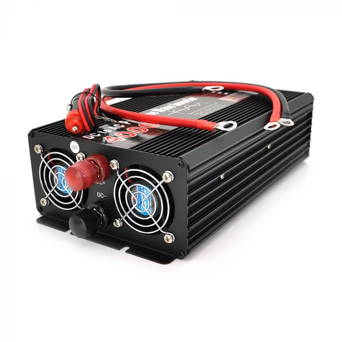 
					Інвертор напруги YOSO з правильною синусоїдою, 4000W, 12/220V-2000W, 2 універсальні розетки, LED Display