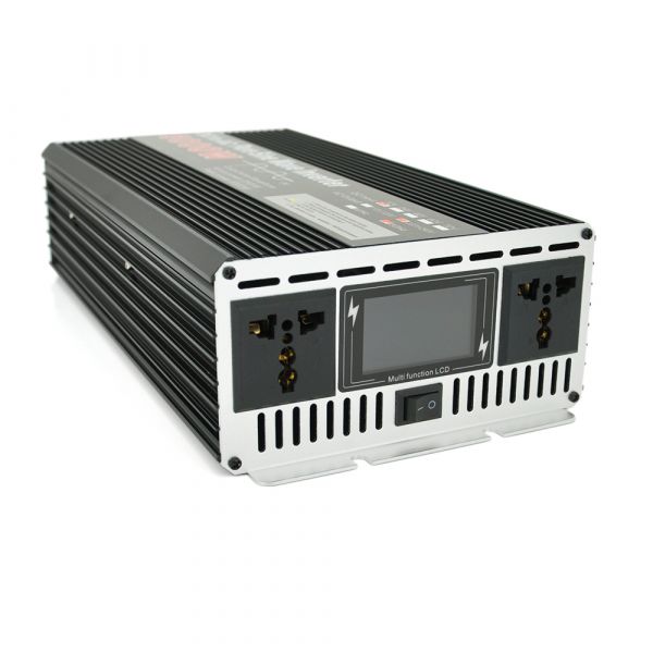 
					Інвертор напруги YOSO з правильною синусоїдою, 5000W, 12/220V-2500W, 2 універсальні розетки, LED Display