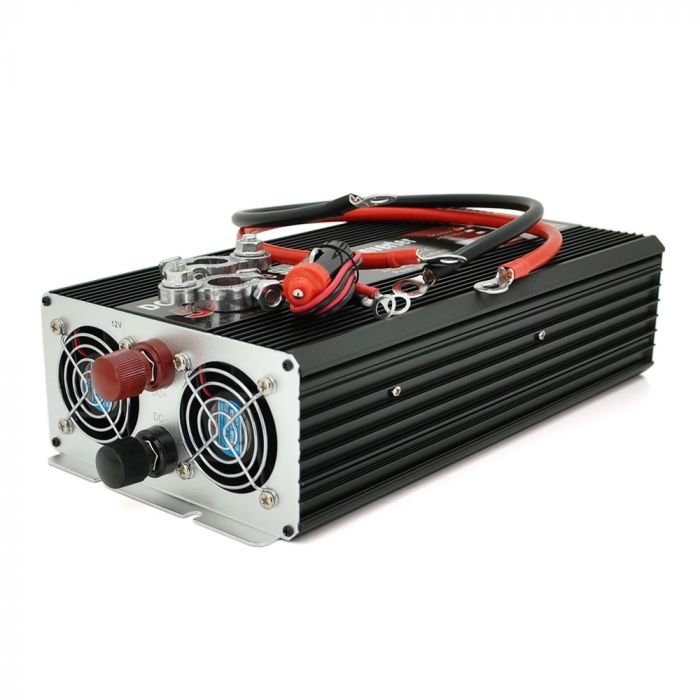 
					Інвертор напруги YOSO з правильною синусоїдою, 5000W, 12/220V-2500W, 2 універсальні розетки, LED Display