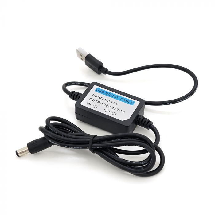 
					Кабель для роутера 5.5/2.5mm(M)=> USB2.0 (Out:12V), 1м, Black, OEM, Q400