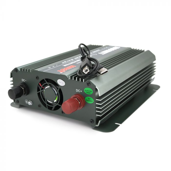 
					Інвертор напруги MUST з правильною синусоїдою, 1000W, 24/220V-1000W, 2 універсальні розетки, 1USB, RJ11, LED Display