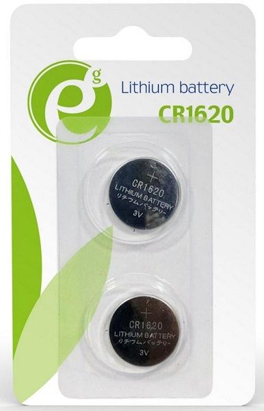 Батарейки CR1620  EnerGenie EG-BA-CR1620-01 Lithium BL (2шт)