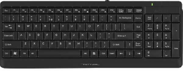 Клавіатура A4Tech FK15 (Black), USB, колір чорний