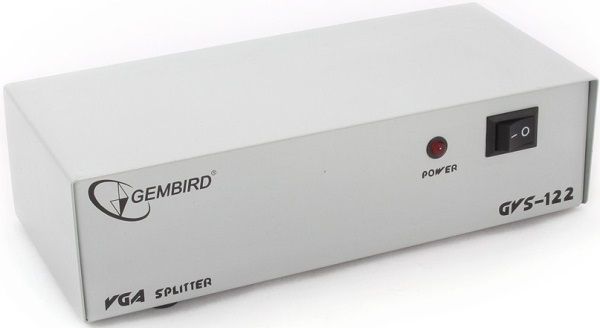 Адаптер Сплітер VGA Gembird на 2 монітори GVS122 (200mHz, 2048x1536)