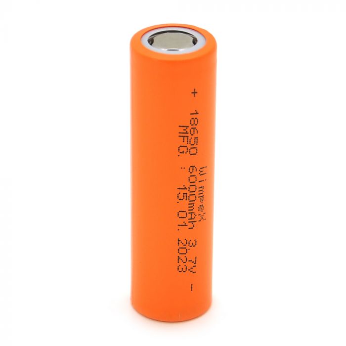 
					Акумулятор WMP-6000 18650 Li-Ion Flat Top, 1200mAh, 3.7V, Orange
