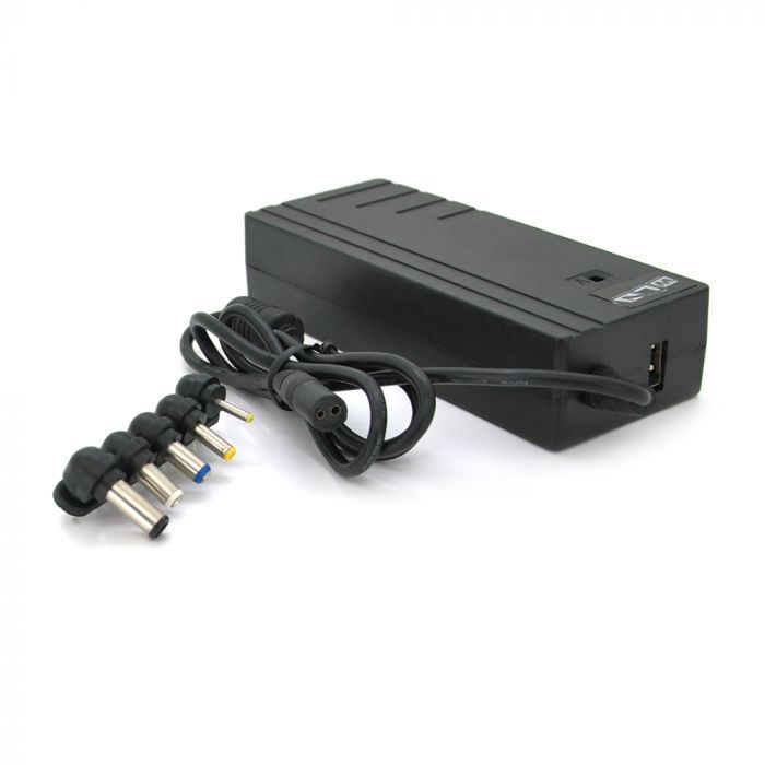 
					Універсальний БП 30W, USB 5V 3A, 12/15/16/18/19/20/22/24 Max 6A, корпус - пластмаса, 5 Г-подібних роз'ємів + кабель живлення, OEM