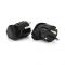 
					Вилка з заземленням кутова, 16A 250V, A713, Black, Q24