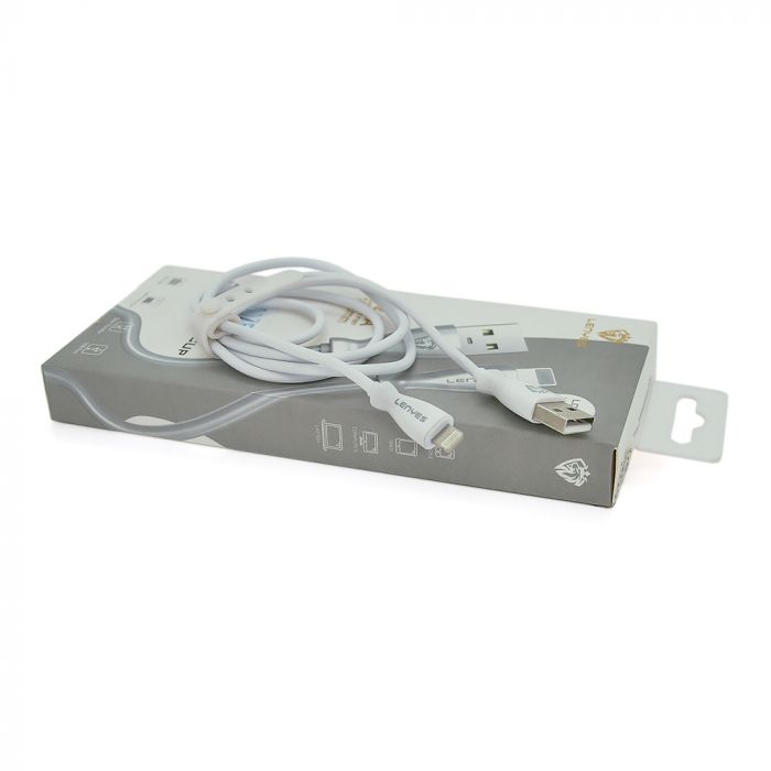 
					Кабель Lenyes LC901, USB-Lighting, 2.4A, White, довжина 1м, BOX