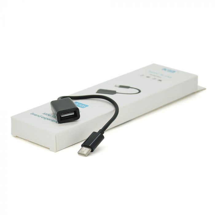 
					Перехідник Kin KY105 USB2.0(AF) OTG => Type-C(M), Black, Box