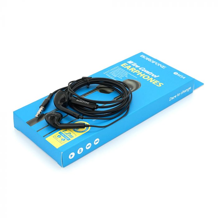 
					Навушники провідні BOROFONE BM54, 1,2м, Black, Box